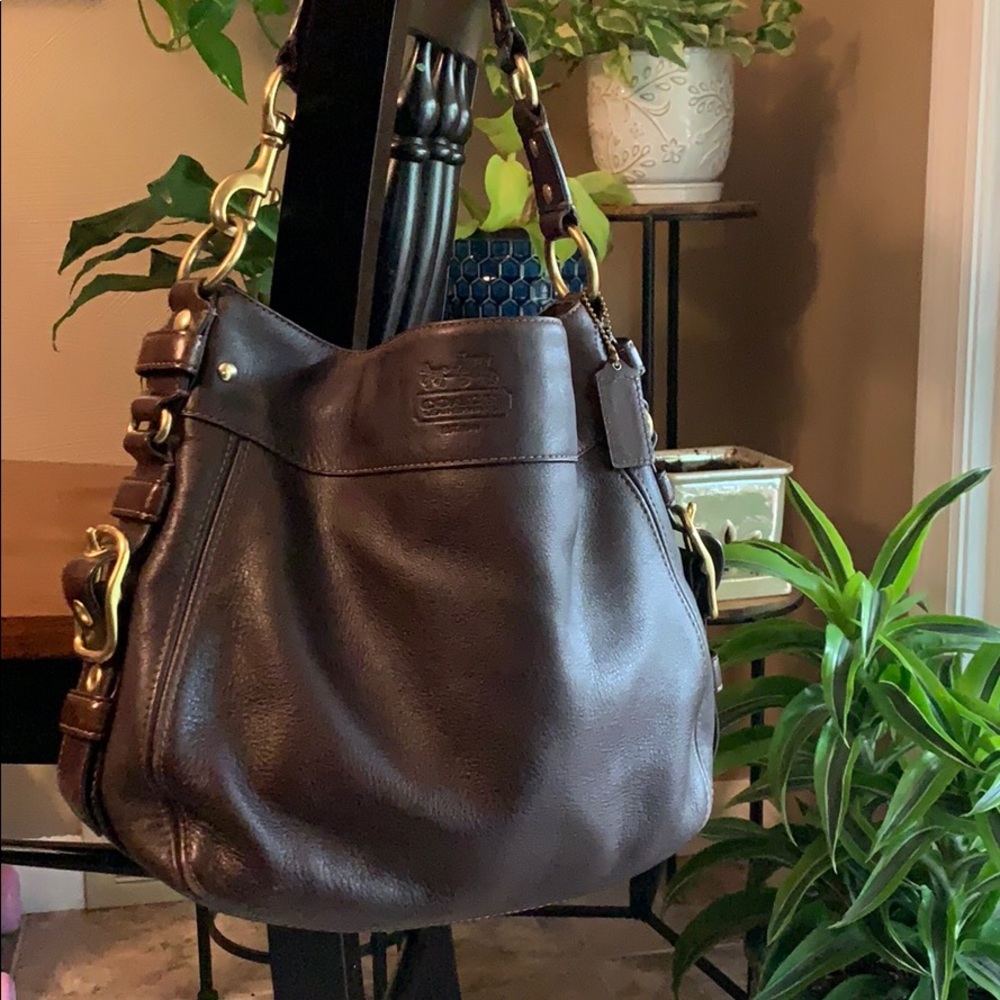 Coach leather Zoe hobo shoulder bag